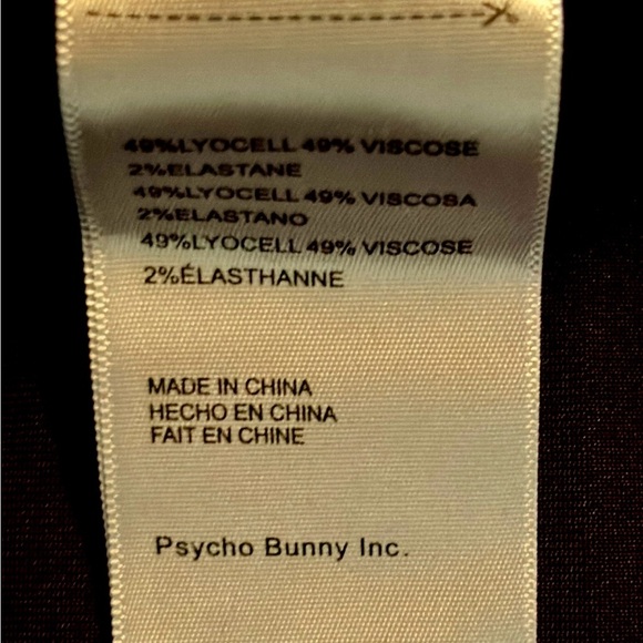 Psycho Bunny Mens Willis Stretch Shorts in Black Men’s Size XXS - Picture 5 of 7